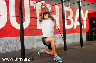 سیمکش معکوس در حالت زانوزده